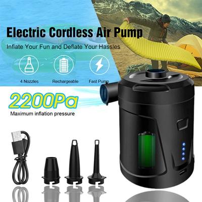 5000mAh Nadmuchiwana Elektryczna Pompka Powietrza Mini Bezprzewodowy Kompresor Powietrza Przenośna Szybkie Pompowanie/Spuszczanie Powietrza Pompka Sofa Materac Zabawka do Basenu