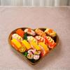 10 stk. Hjerteformede Serveringsbakker Med Gennemsigtige Låg Genanvendelige Kæledyrssnacks Frugt Sushi Ost Salater Desserter Emballagekasser
