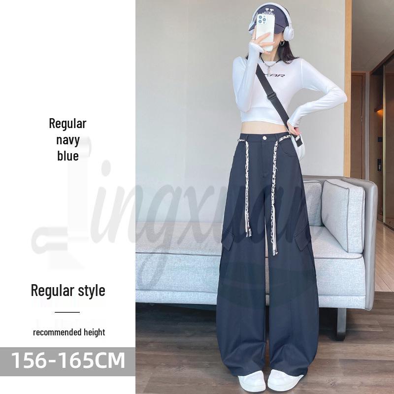 Women s Trendy 2026 Spring/Summer Wide-Leg Curved Blade Banana Pants Medium