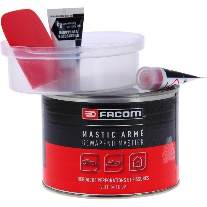 Mastic polyester armé 600g réparation fissures et perforations carrosserie - FACOM - Colle les pièces cassées et les composites