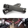 Motorcycle Grip Left and Right Set Aluminum Bar End 0.9 Inch (22.2 Mm) Custom Bike Clip Universal (Black Color)