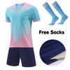 Adult Football Jerseys Shorts Children's Soccer Clothes Maillot De Football Men Training Kits Clothing