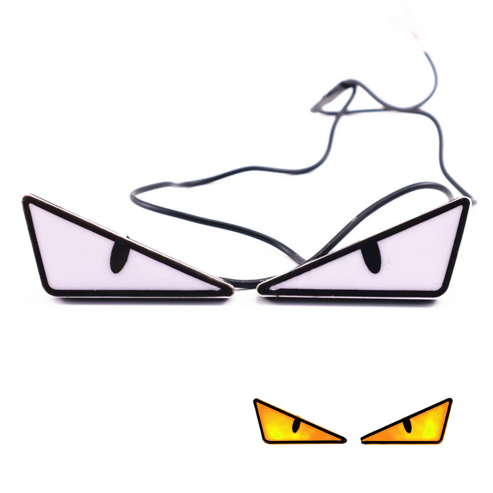 

Светодиодные фары Monsters Eye для мотоциклов, декоративные лампы для повышения безопасности и персонализации внешнего вида, для ночной езды, 2 шт. A жёлтый