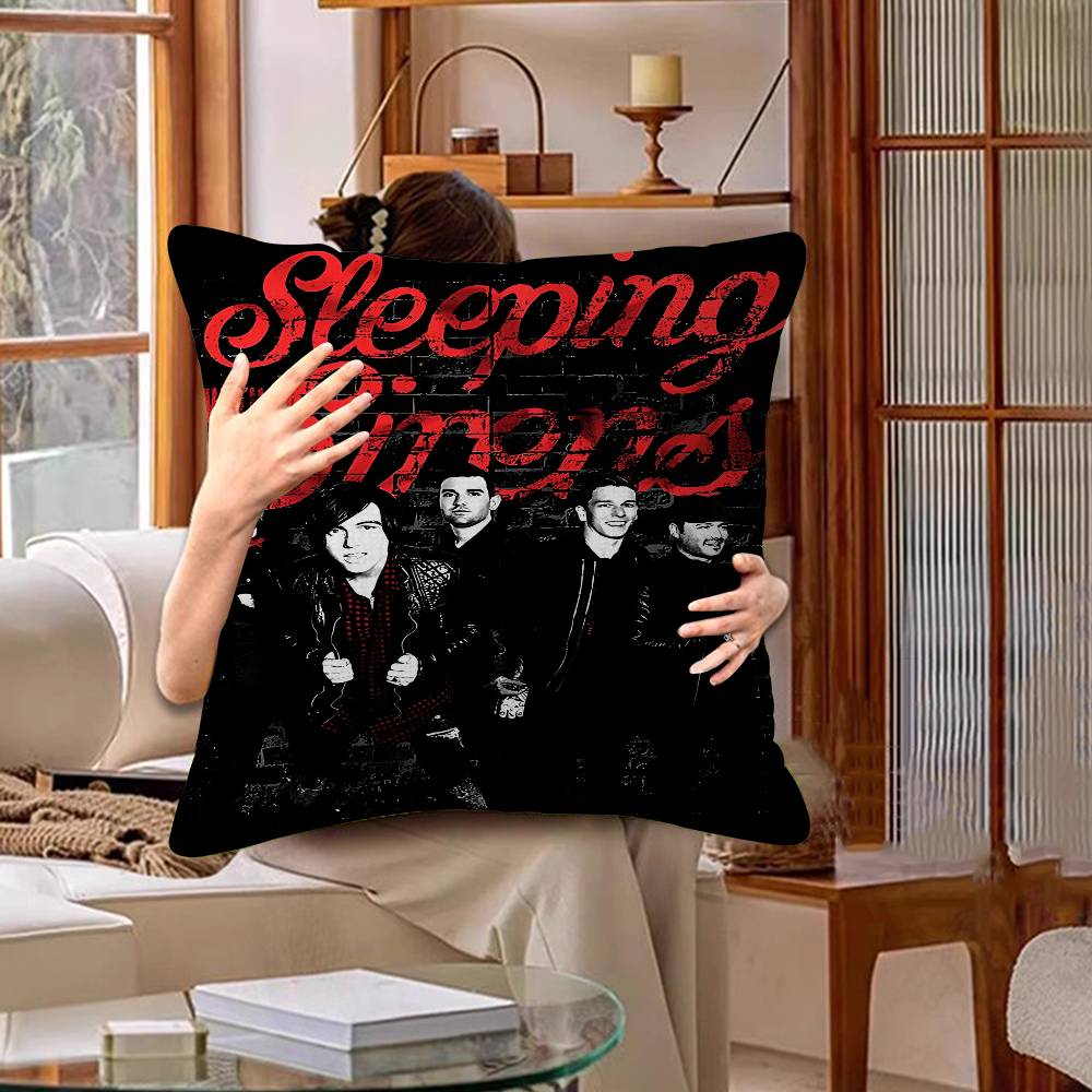 Band S-Sleeping With Sirens Classic Lucky Dragon Pillow Cover Sofa Cushion Cover Home Room Decoration Children Gift
