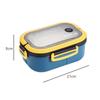 Student Lunch Box Thickened PP Plastic Material Partition Double-deck Bento Lunch Box Can Be Heated By Microwave Oven Lunchbox