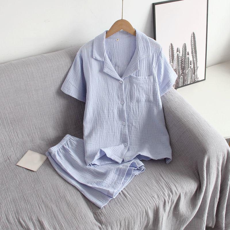 Short Sleeved Shorts Pijama Set Women Casual Wear Fashion Summer Women's Sleepwear