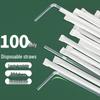 YOUAO UO-8293 Disposable Plastic Straws
