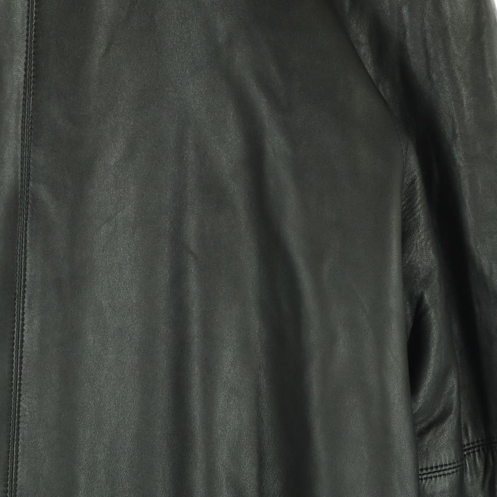 PINORECLUB Veste en cuir longue à manches longues double boutonnage 11 noir Hommes D'occasion
