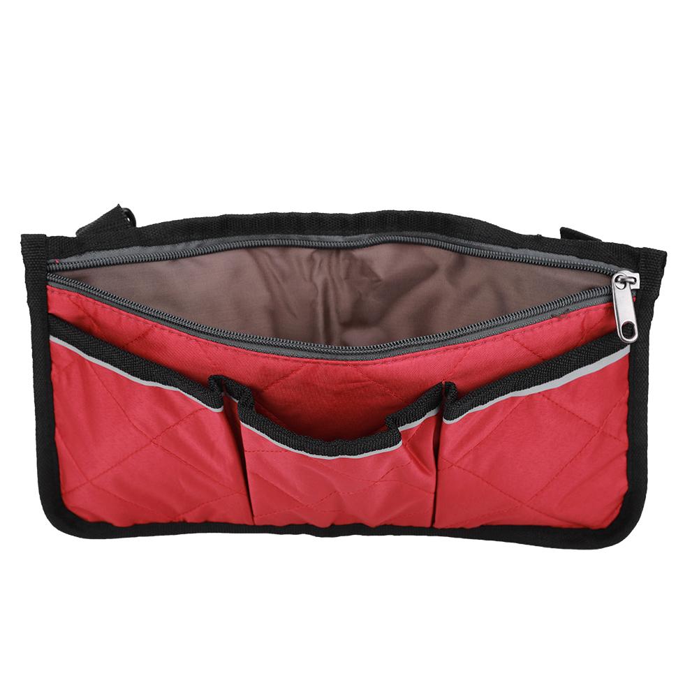 Multifunktionale Rollstuhl-Scooter-Armlehnen-Seitentasche Gehhilfe Hängende Tasche Aufbewahrungsorganisator Weinrot