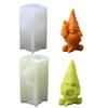 2 Pcs 3D Gnomes Candle Molds Santa Silicone Molds Plasters Molds Soap Molds Craft Supplies for Christmas Decorations