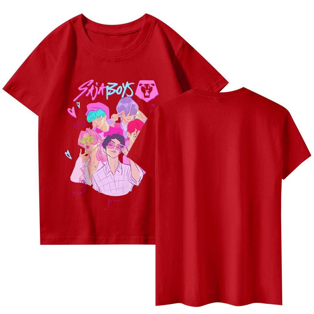 Fashionable Round Neck Short Sleeve Work Clothes Printed Tops For Womens Summer Tops