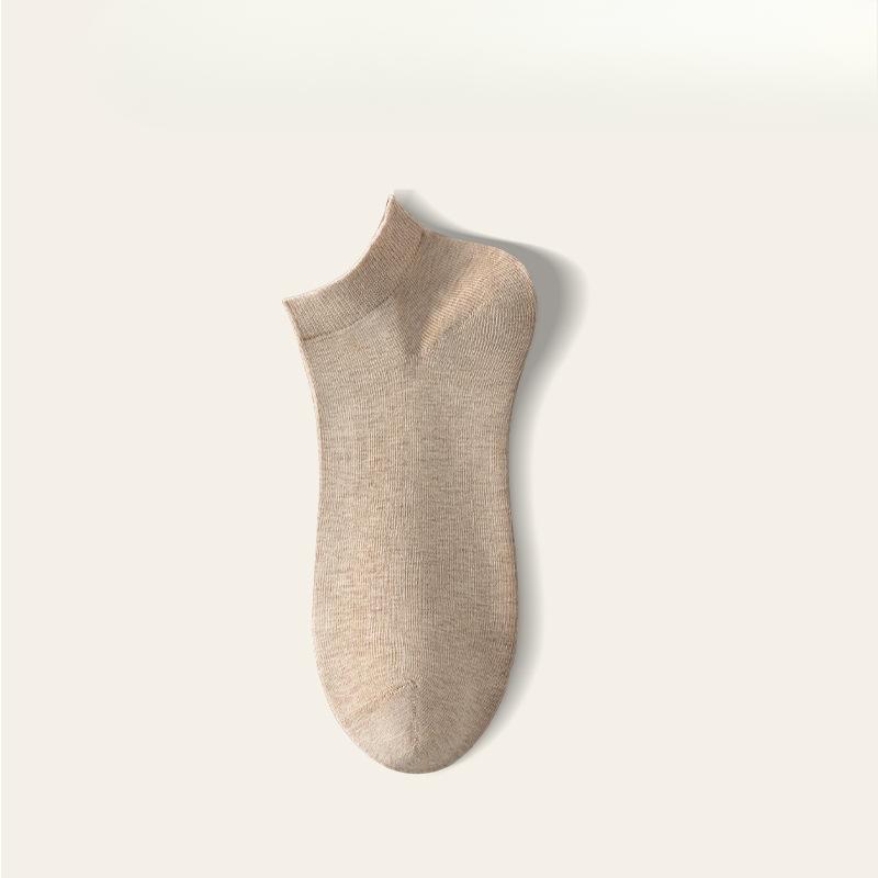 Men's Spring and Summer Cotton Invisible Antiodor Antiskid Antibacterial Anti Pilling Short Boat Socks
