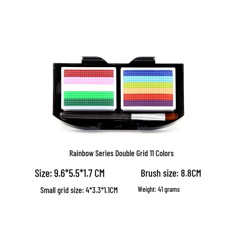 

Детский аквагрим для сцены, уличных выступлений и Хэллоуина - Радужные полоски (запасные)