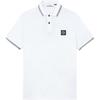Logo Slim Fit Polo Shirt Men Tops White 81152SC18-A1001