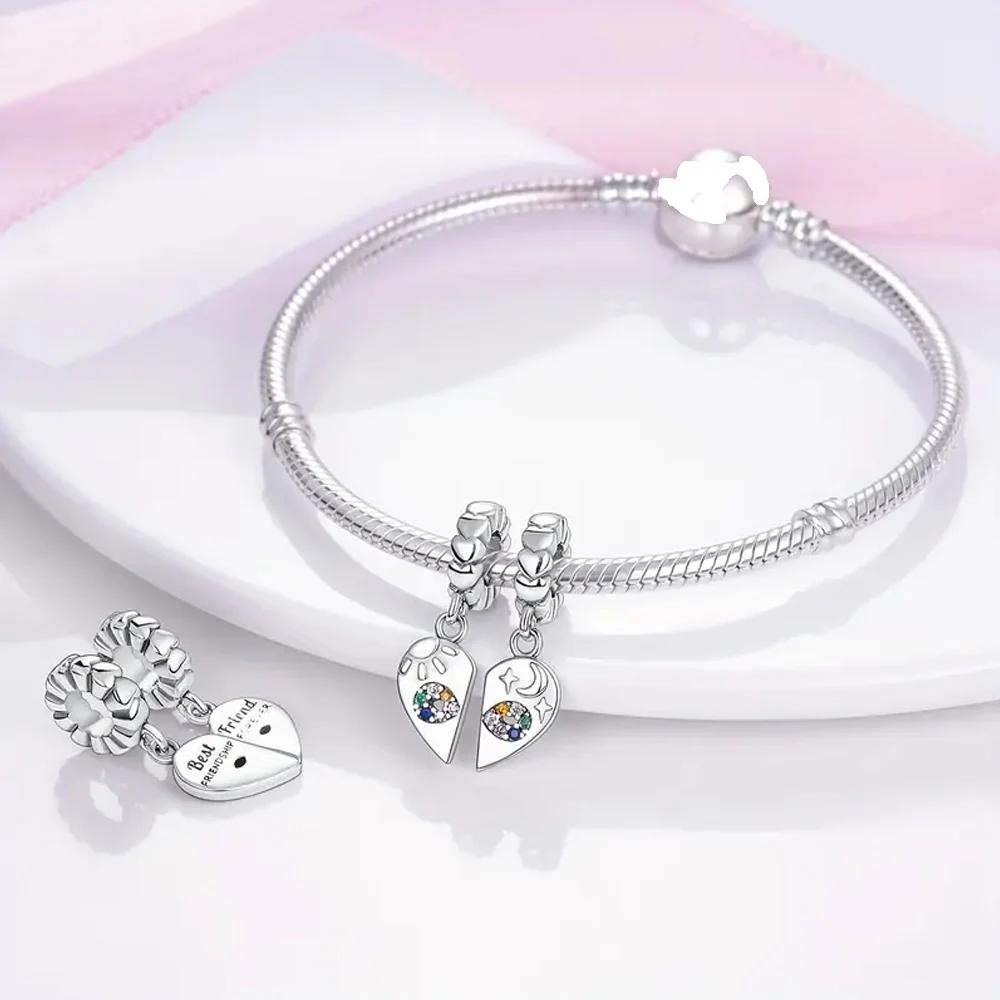 Copper Colors Love Charms Fit Charms Safety Chain Copper Colors Original Bracelet For Jewelry Making