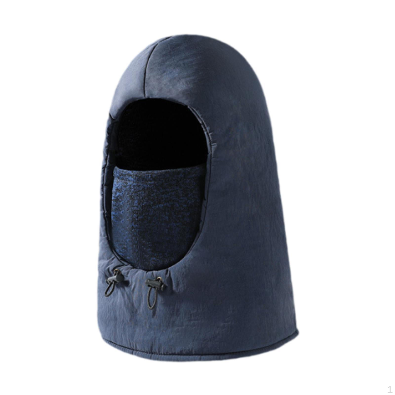 

Балаклава капюшон утеплитель для шеи мягкая лыжная маска для катания на коньках рыбалки темно-синий