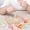 Tabellone con Incastri Colorati in Legno per Educazione Precoce Montessori per Bambini, Allenamento della Coordinazione Occhio-Mano, Giocattoli Educativi Cognitivi sui Colori