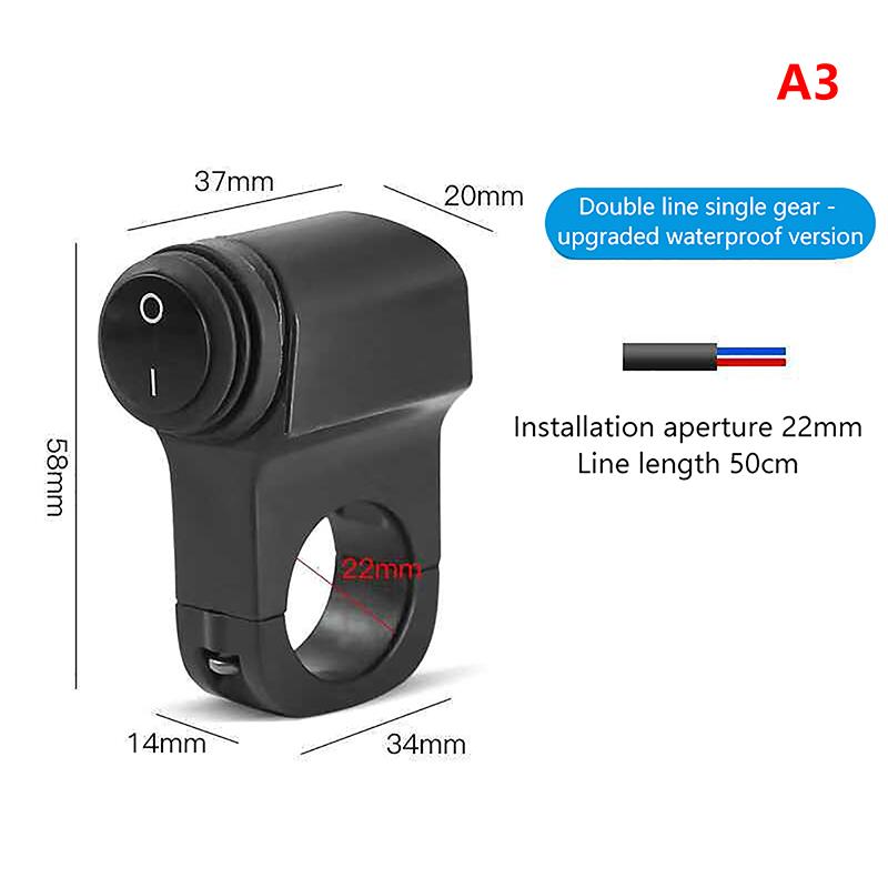 

Универсальный мотоциклетный руль 1/2 передачи 3-позиционный переключатель Вкл/Выкл Мини-фара дальнего света Фары Прожекторы Переключатель управления Мото инструменты