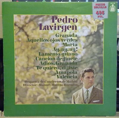 LP Record PEDRO LAVIRGEN - Exitos De Siempre 130115 HISPAVOX 1983 Spain Classical Used