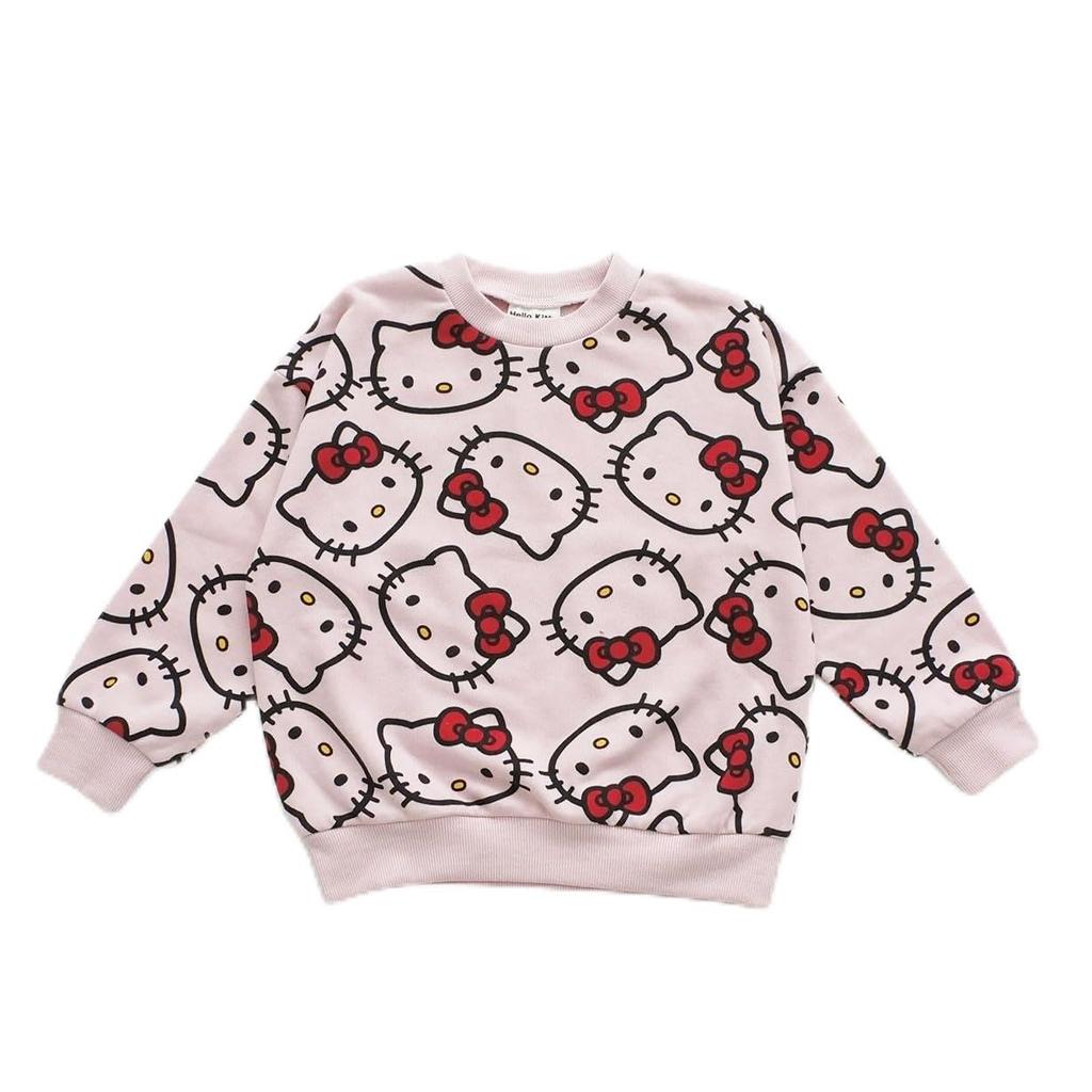 Mikina s potiskem Sanrio Hello Kitty pro růžové dívky,