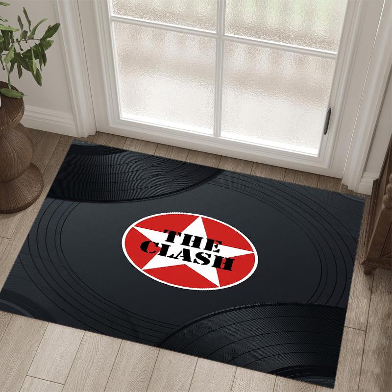 The Clash Design Crystal Velvet Carpet Cozy Non?Slip Printed Rug For Bedroom Living Room Entrance