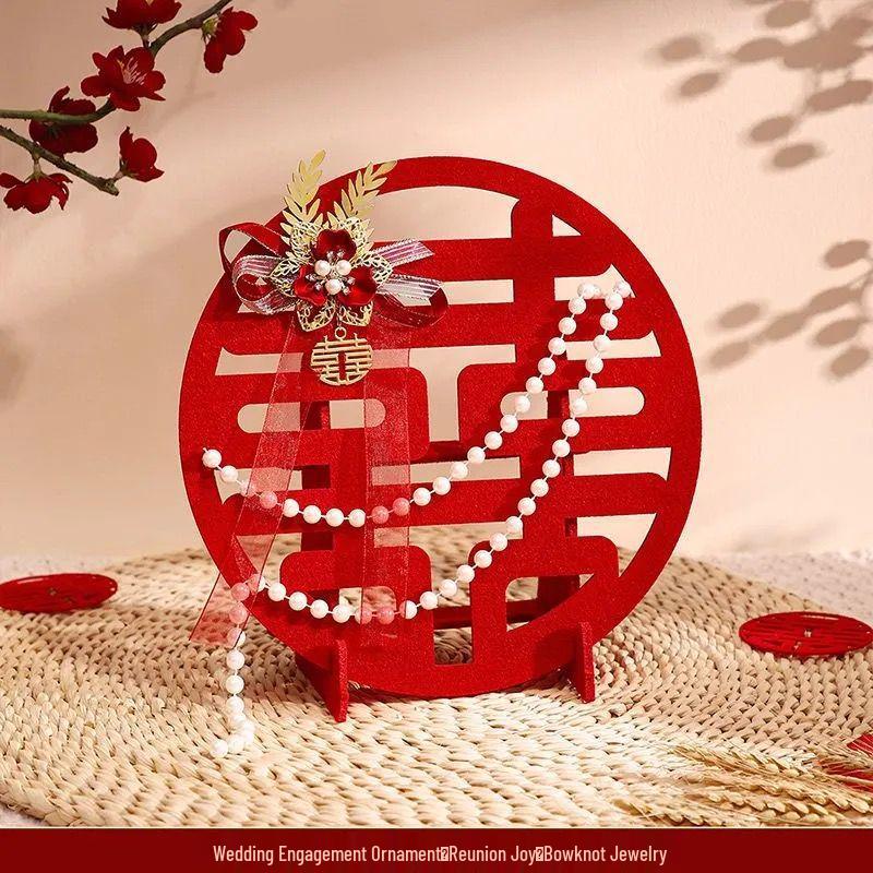 Three-Dimensional Double Happiness Wedding Ornaments & Room Decorations