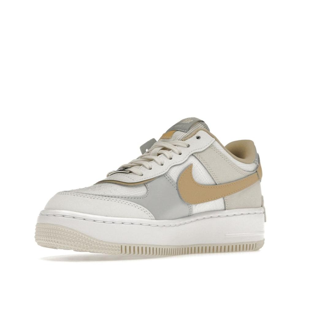 Nike Air Force 1 Shadow Sesame Women Sneakers White Summit-White Wolf-Grey DV7449-100
