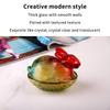 Vintage Glass Rabbit Candy Dish With Lid, Colorful Crystal With Lid Funny Candy Jars For Dessert