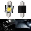 31MM Pair C5W LED Festoon License Plate Light Tag Bulb 6000K Bright White