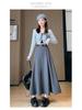 Damen High-Waist Plissee-Midi-Rock mit Gürtel - Elegant A-Linie für Frühling & Herbst