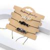 1Pc Healing Crystal Beads Bracelet,Natural Stone Gravel Hand String Elastic Bracelets for Men Women Jewelry Gifts Length 15-20cm