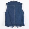Fashion Denim Vest Female Streetwear V Neck Women Vest Summer Large Size Waistcoat Jeans Tops Sleevless Jacket Chaleco Mujer