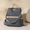 Backpack Women's Solid Color Commuter Backpack Large Capacity Contrast Color Bag