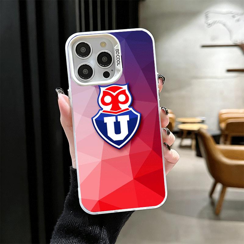 

Chile U-University Logo Soft Phone Case for iPhone 15 16 17 Pro Max 17Air 16E 14 Plus 13 12 Mini Shockproof Cover Back Shell iPhone 16E