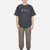 Evisu Aw23 Metallic Logo Print Oversized T-Shirt Men tops Dark-Gray 2EAGNM3TS5186BZCT