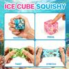 Squishy Cube, Ocean Shells Ice Cube Squishy Fidget Toys | Slow Rise Squishies Stress Balls for Adults & Teens, Soft Squeeze Sensory Toys