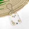 Kawaii Bear Transparent Photocard Holder Keychain Acrylic Idol Picture Frame Protector Case Pendant School Stationery Supplies