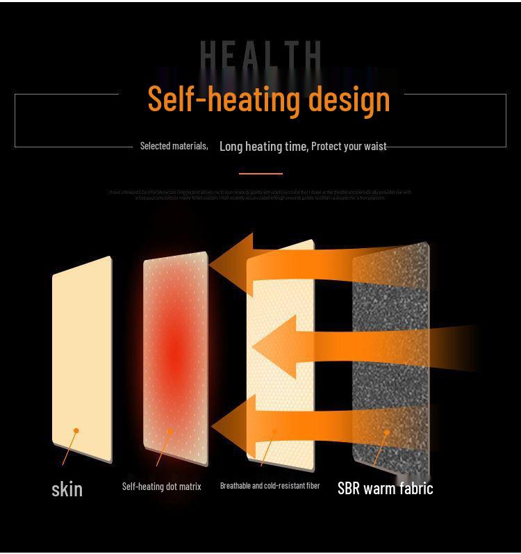Turmalinowy samonagrzewający się stalowy pas lędźwiowy