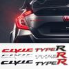 Civic Logo Car Trunk Sticker Aluminium Trim Accessories For Honda Civic Fit Jazz Accord Pilot CRV Odyssey Passport City ZR-V