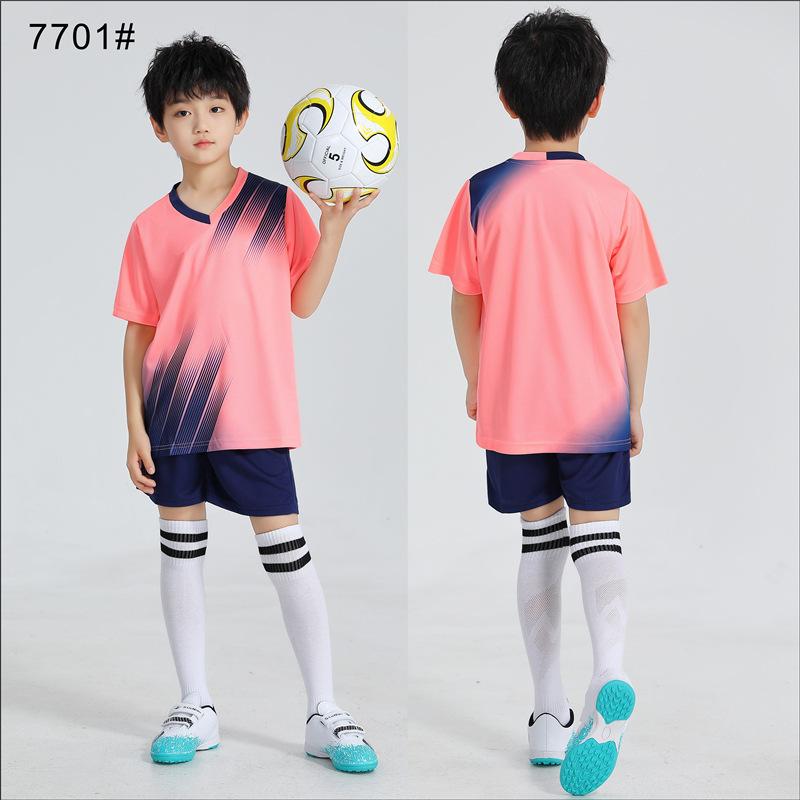 Children'S Football Jersey Short-Sleeved Suit Kindergarten Primary School Students Sports Competition Training Jersey