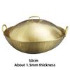 handmade pure copper frying pan copper wok round bottom pan copper brass healthy uncoated wok cookware cast iron cookware