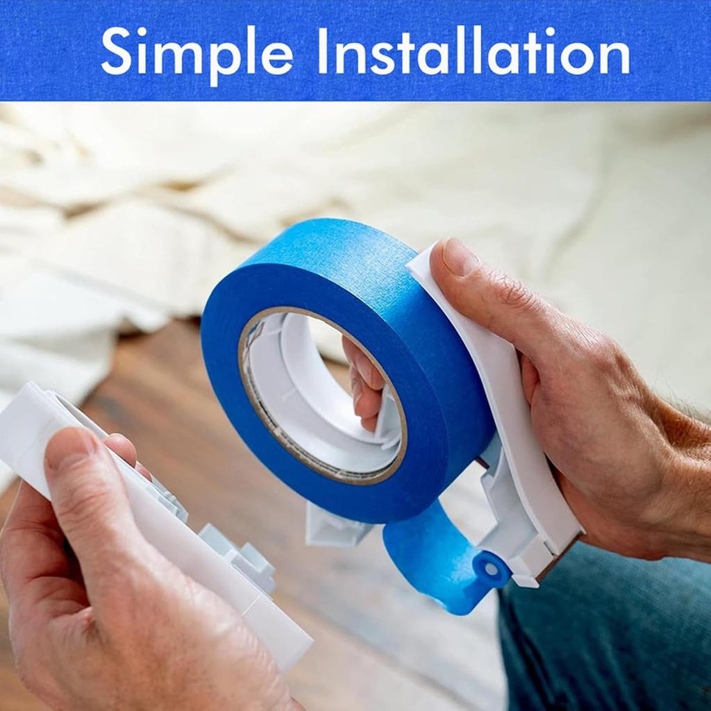 Masking Paint Tape Applicator, Portable Masking Paint Tape Dispenser Cutter Tightly Seals Tape onto Various Surfaces for Painting Trim Door Frames
