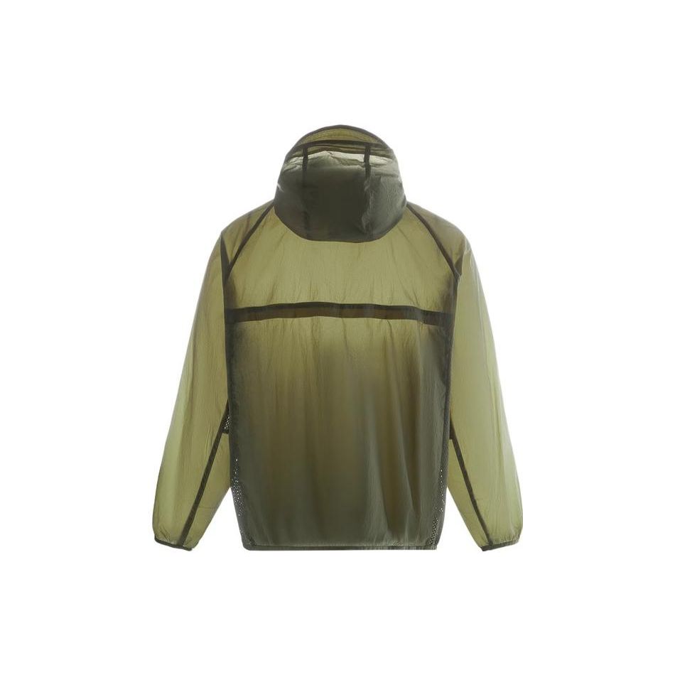 Li Ning Ice Silk Cooling Technology Ultra Thin Breathable Color Block Soft Shell Outdoor Sun Protection Clothing Men Outerwear AFDU675-2