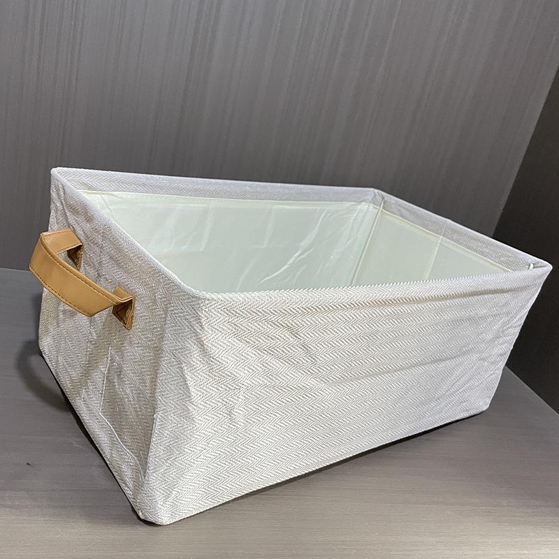 

Loulan Washable Foldable Fabric Storage Box - Large Capacity Light Luxury Organizer for Wardrobe Painted Steel Frame + PP Base [Set of 6]