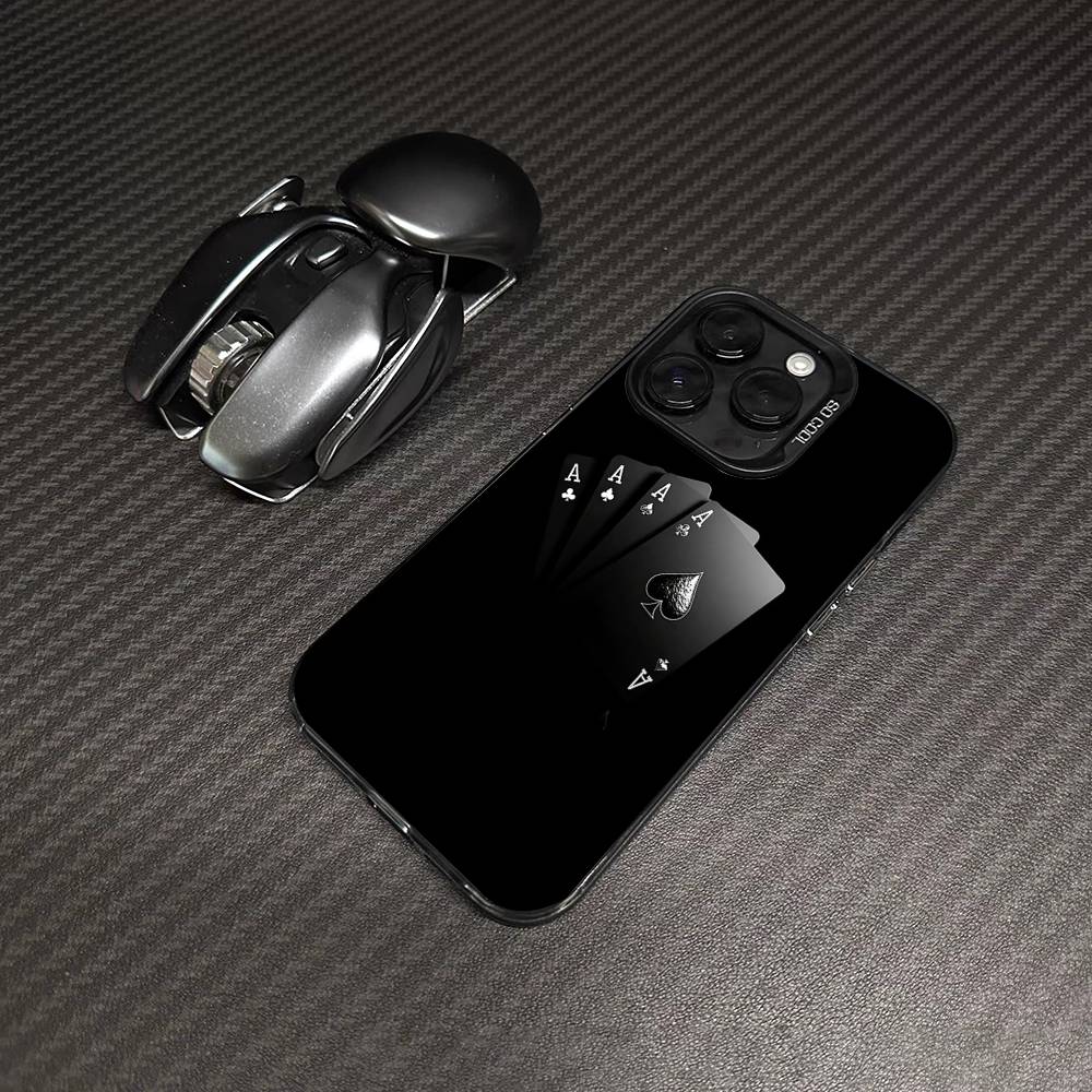 Poker Pattern Game Color Phone Case For IPhone 17 16 15 14 13 12 11 Pro Max Plus Pro Shell