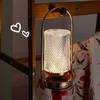 Nordic Metal Table Lamp Touch Control 3 Light Colors Crystal Desk Lamp Dimmable Romantic LED Atmosphere Lamp Restaurant