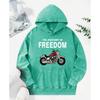 The Anatomy Of Freedom Prints Washed Hoodie Women Comfortable Clothes Autumn Loose Hoody Cotton Pocket Pullovers