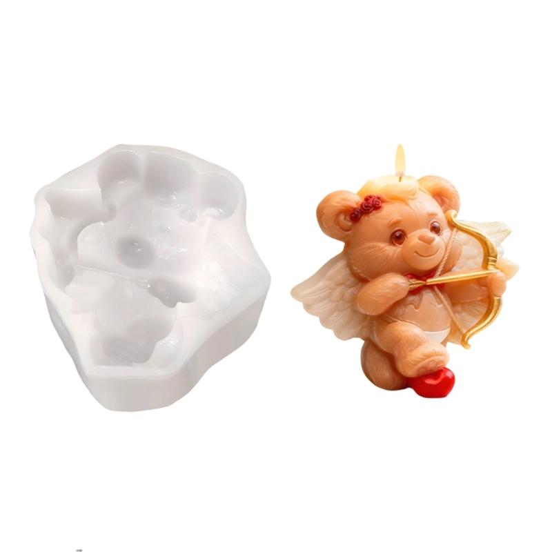 Detailed Balloon Bear Silicone Mould with Carving for Candle and Soap Making Enhances Artistic Value