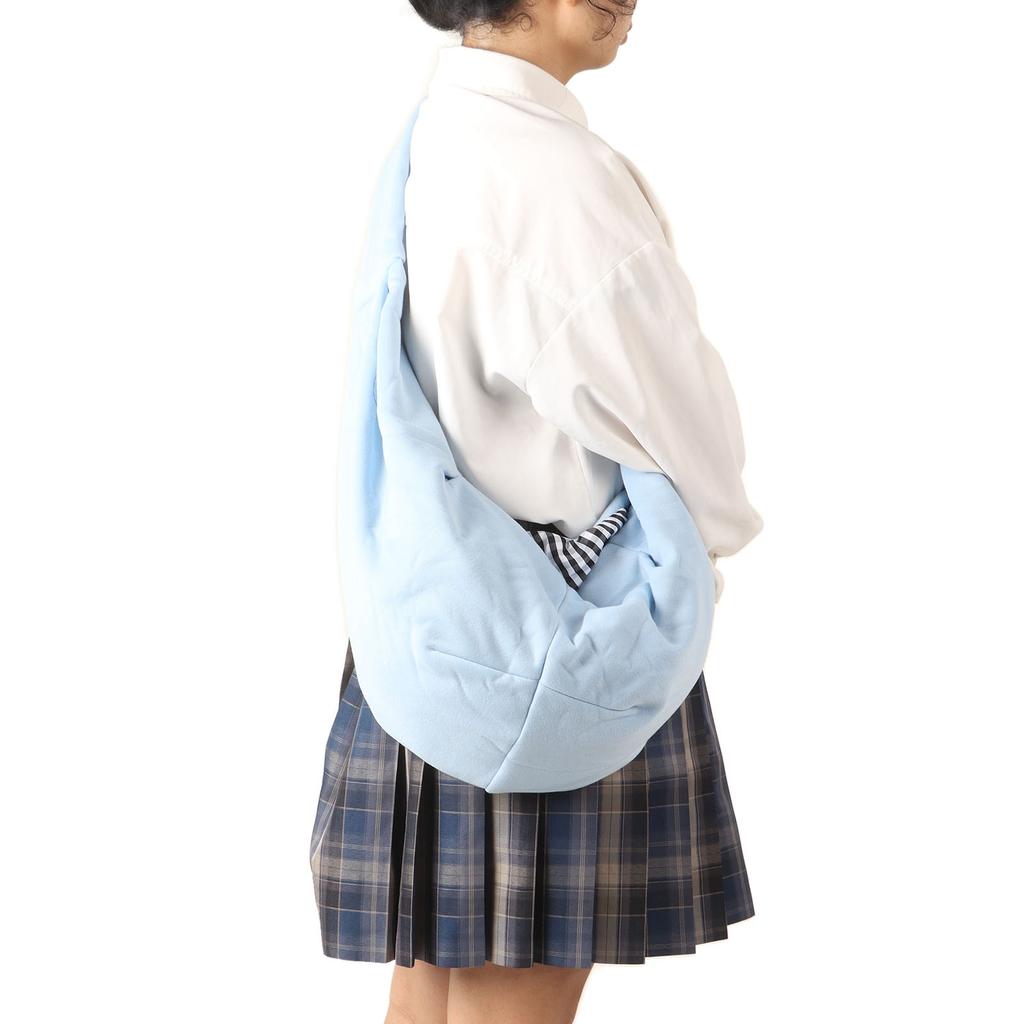 Pet Shoulder Bag Polyester Handsfree Soft Strap Dog Sling Carrier Bag with Safety Hook for Outdoor