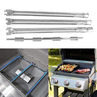 Gazlı Izgara Brülör Takımı 46cm Paslanmaz Çelik Weber300 Serisi Izgara Yedek Parçaları Küçük Çapraz Boru Açık Hava Barbekü Parçası